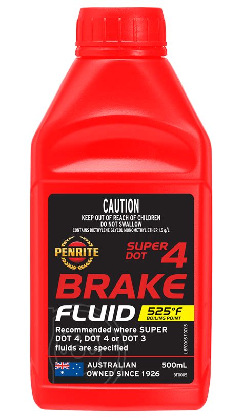 brake fluid super dot 4.